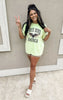 Lime Free Bird Garment Dyed Graphic T-shirt