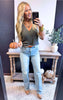 Charcoal Ribbed V-Neck Sweater Vest - Final Sale