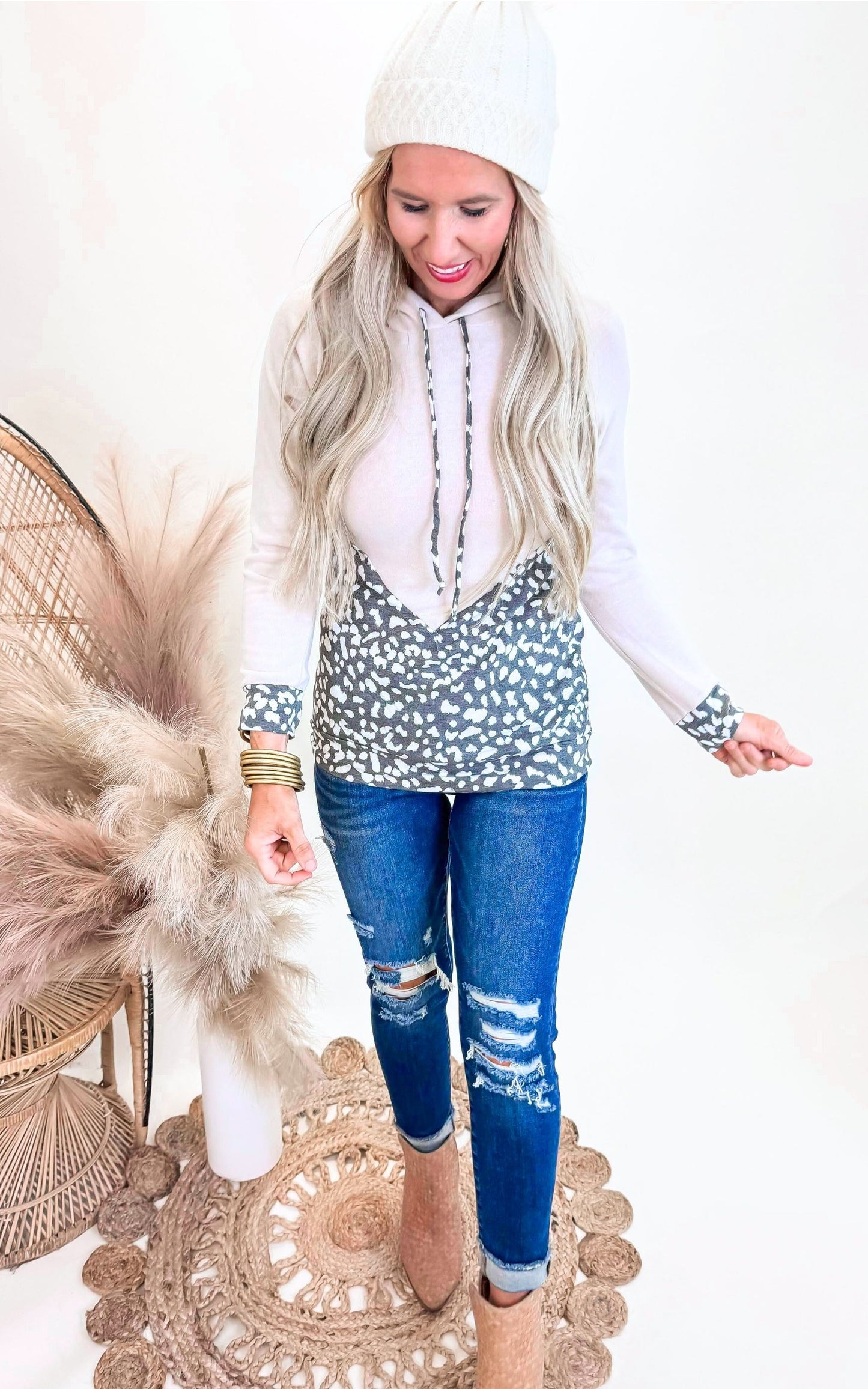 Wild Side Charcoal Hoodie
