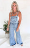 Denim Mineral Washed Overalls
