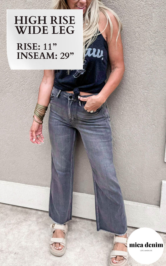 Mica | The Kate Super High Rise Wide Leg Denim Jean*