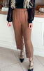 High Waisted Solid Knit Pant | WHITE BIRCH - Final Sale