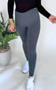 MONO B. Nylon-Blend Essential Solid Leggings** - Final Sale