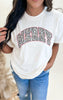 MERRY Leopard Garment Dyed Graphic T-shirt