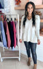 August Breeze Hi Low V-Neck Sweater** - Final Sale