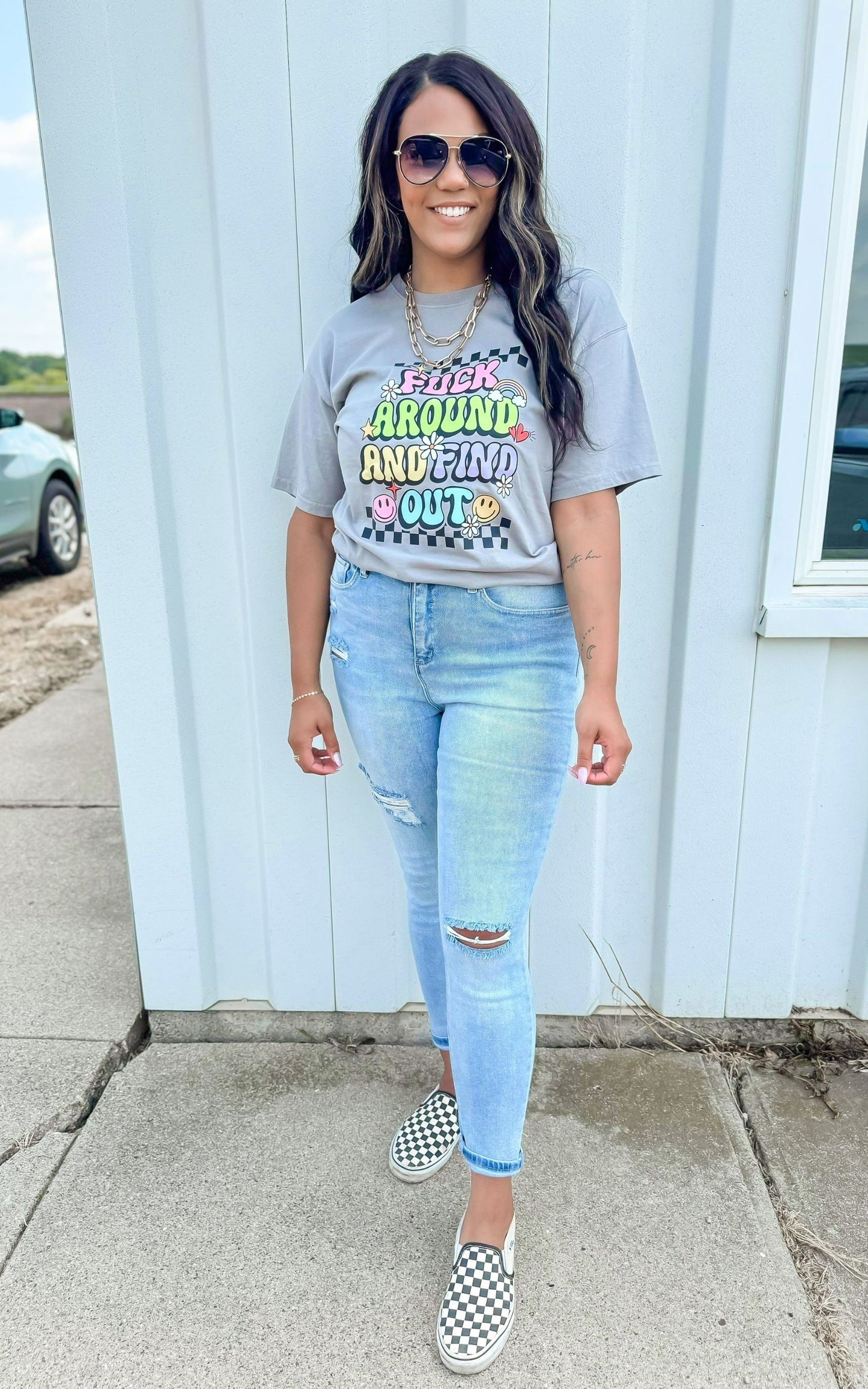 YMI Vintage Dream High Rise Distressed Skinny Denim Jean - DEAL