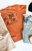 Cozy Fall Season Garment Dyed Graphic T-shirt - Final Sale