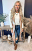 Mocha Checked Long Sweater Vest *DEAL-FINAL SALE
