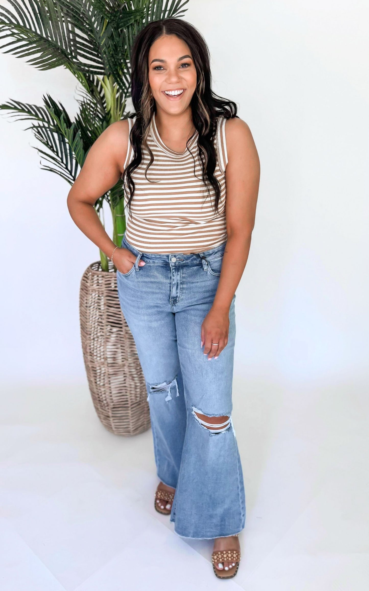 The Bethany High Rise Super Wide Denim Jeans | MICA *30A SEPT PREORDER