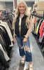 Millenium Blue 90's Vintage Crop Flare Denim Jeans | MICA *30A SEPT PREORDER
