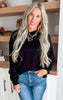 Hoodie Long Sleeve Solid Knit Top - Final Sale