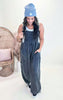 Ash Cotton Gauze Mineral Washed Jumpsuit
