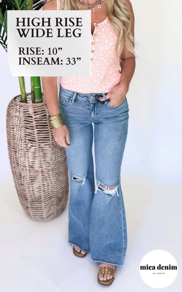 MICA | The Bethany High Rise Super Wide Denim Jeans