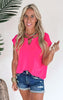 Carefree Charm Short Sleeve Solid Knit Top - Final Sale