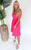 Chiffon Pleated Skirt Midi Dress - Final Sale
