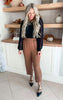 High Waisted Solid Knit Pant | WHITE BIRCH - Final Sale