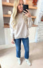 Cuddle Me Cozy Acid Wash Pullover - Final Sale**