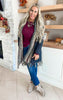 Fringe Hem Tribal Sweater Cardigan - Final Sale