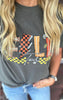 Fall Lightning Tour Garment Dyed Graphic T-shirt