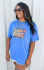 Lake Babe Checked Garment Dyed Graphic T-shirt