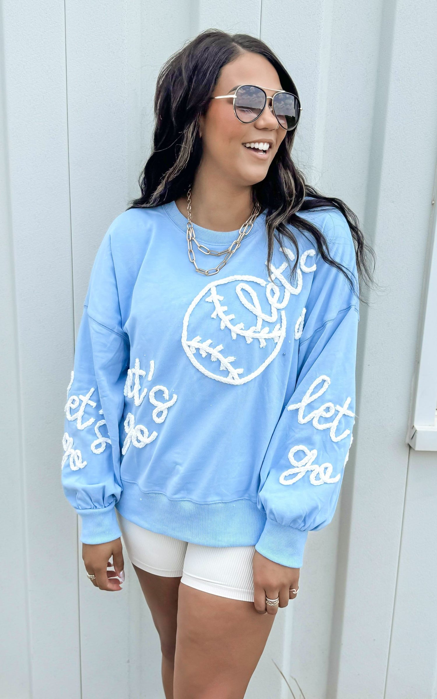 Let s Go Baseball Sweatshirts BAD HABIT BOUTIQUE