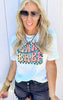 Lake Babe Check Graphic T-shirt