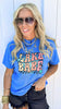 Lake Babe Checked Garment Dyed Graphic T-shirt