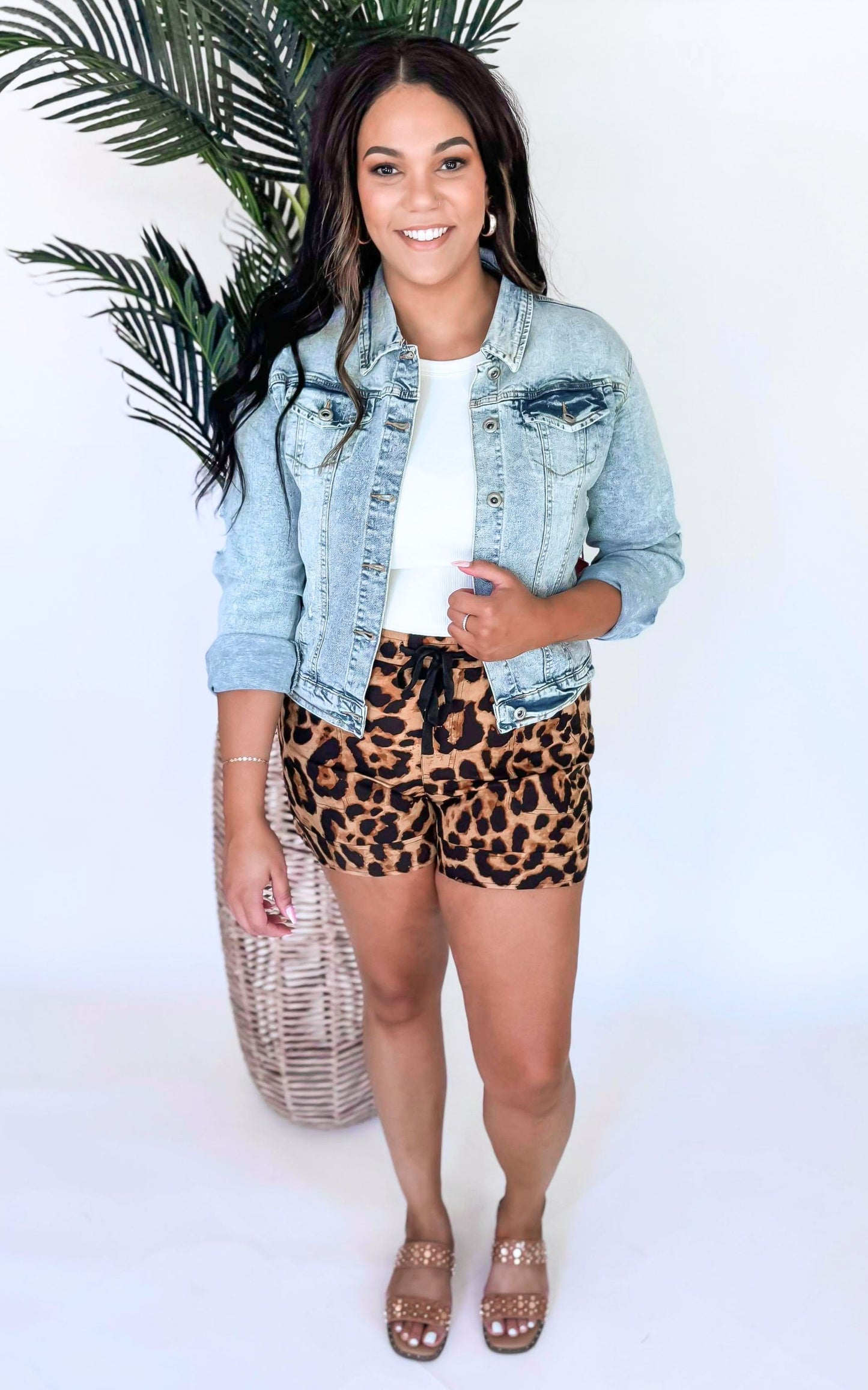 Brushing Off The Dust Leopard Shorts - Final Sale