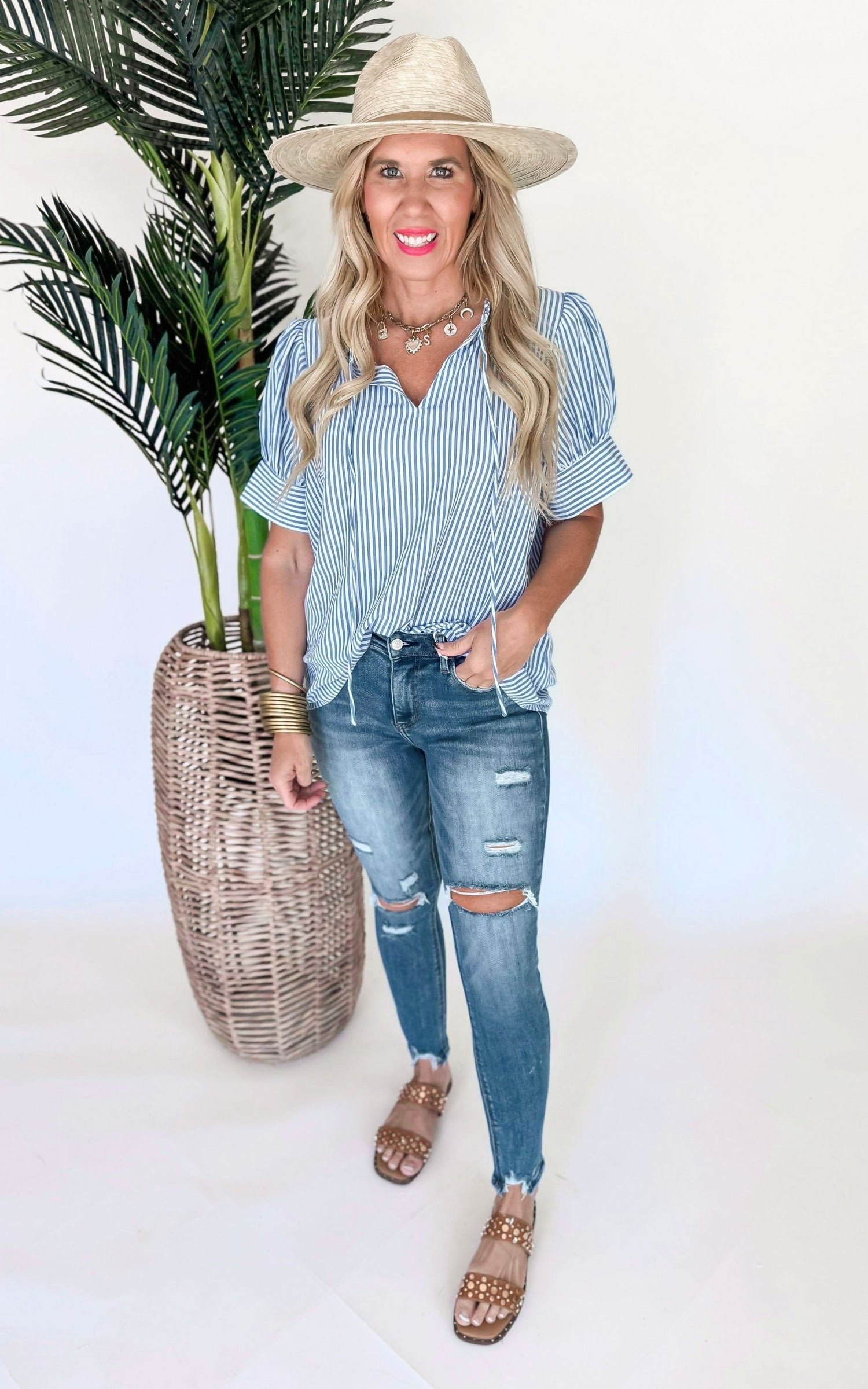 Gained High Rise Cropped Skinny Denim Jea