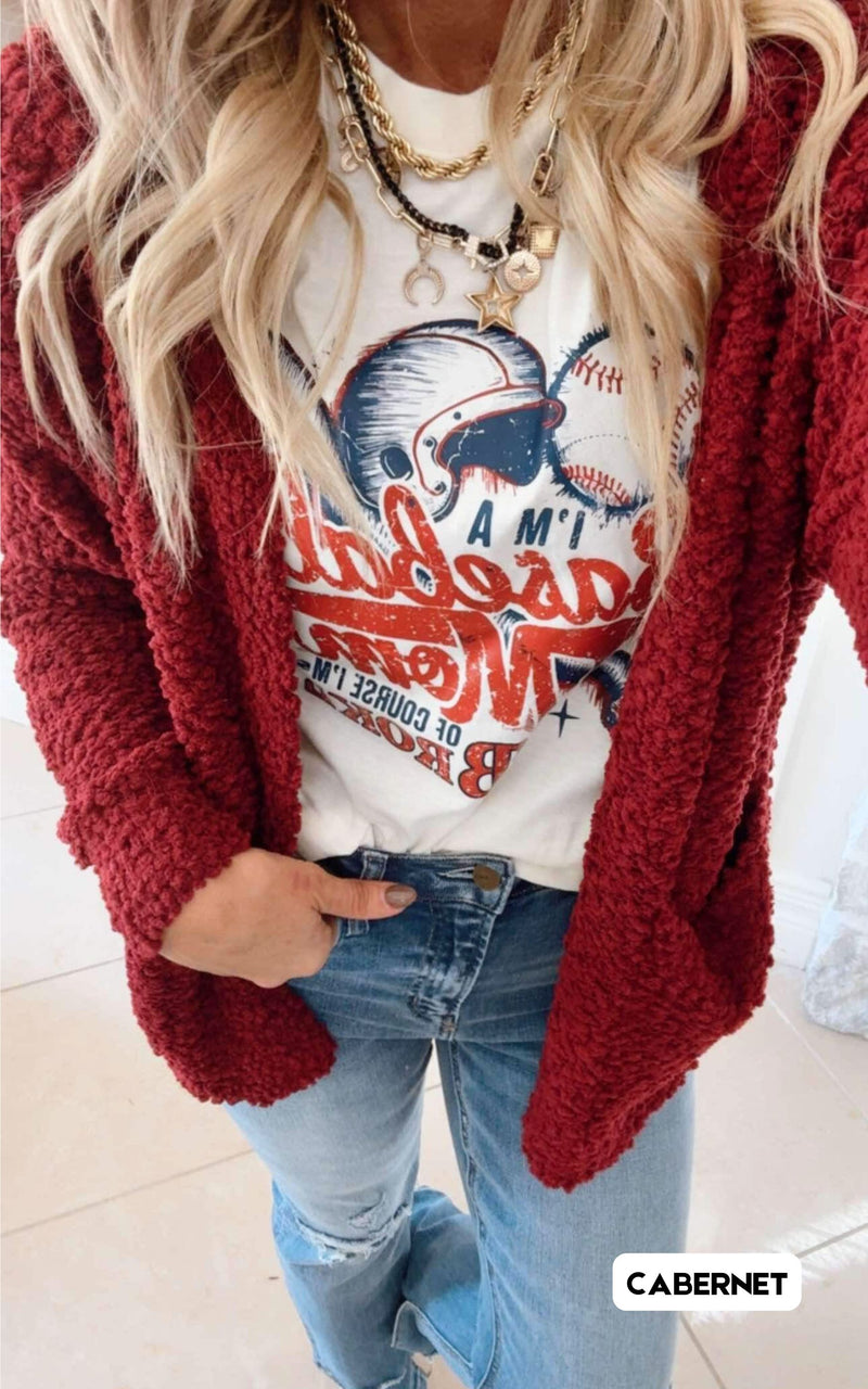 Long Sleeve Popcorn Cardigan