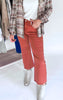 Rust Acid Wash High Waisted Bootcut Denim Jeans | Zenana - Final Sale