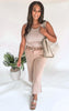 Acid Wash Fleece Palazzo Sweatpants **FINAL SALE