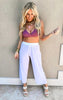 SALTY WAVE Dusty Purple Ribbed Bikini Swimsuit*