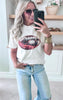 Sparkle Football Graphic T-shirt**