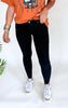 YMI's Sustainable WannaBettaButt Black Mid-Rise Skinny Denim Jean - Final Sale