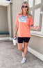 Melon Smiley Lake Bum Garment Dyed Graphic T-shirt