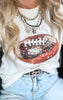 Sparkle Football Graphic T-shirt**
