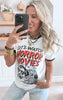 Let's Watch Horror Movies Ringer Graphic T-shirt - FINAL SALE
