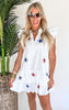 Lets Sparkle America Embroidered Poplin Dress - Final Sale