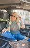 Stay Trashy Snarky Garment Dyed Graphic T-shirt