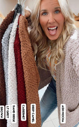 Long Sleeve Popcorn Cardigan