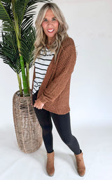 Long Sleeve Popcorn Cardigan