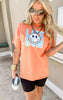 Melon Smiley Lake Bum Garment Dyed Graphic T-shirt