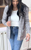 Forever Favorite Plaid Cardigan in Heather Grey #2 | Salty Wave