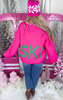 Bright Pink Ski Knit Cardigan - Final Sale
