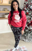 I hope your Christmas Sucks Snarky Holiday Red Graphic Crewneck Sweatshirt