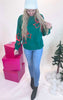 Christmas Bows Holiday Sweatshirt Top