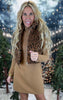 Leopard Sherpa Crop Vest