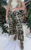 Beige Camo Vintage Washed Casual Pants | POL** - Final Sale