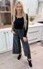 Mineral Wash Terry Knit Palazzo Pants